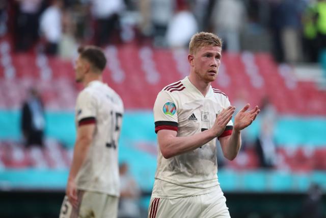 Foot - Euro - Belgique - Kevin De Bruyne (Belgique) : « Je ne voulais pas célébrer » contre le Danemark à l'Euro